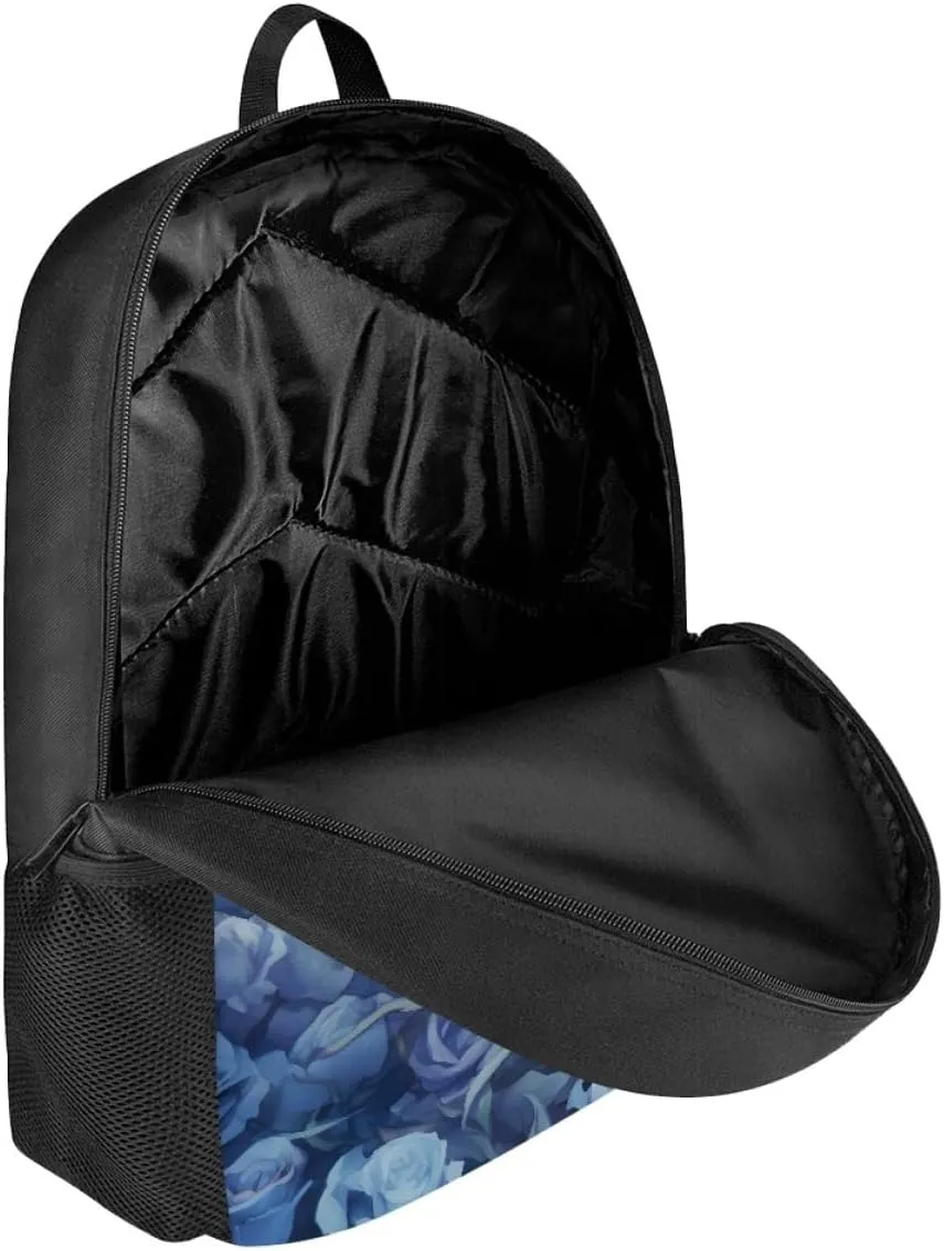 GLUDEAR Cool Animal Graphics Backpack Boy Girl Daypack Bookbag Backpack Adjustable Shoulder Bag,Blue Rose Dragon