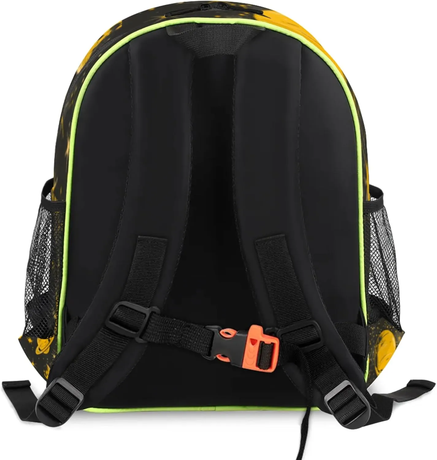 Golden Planets Custom Backpack with Name Cute Personalized Small Shoulder Bag Waterproof Travel Casual Backpack with Chest Strap 14.2in