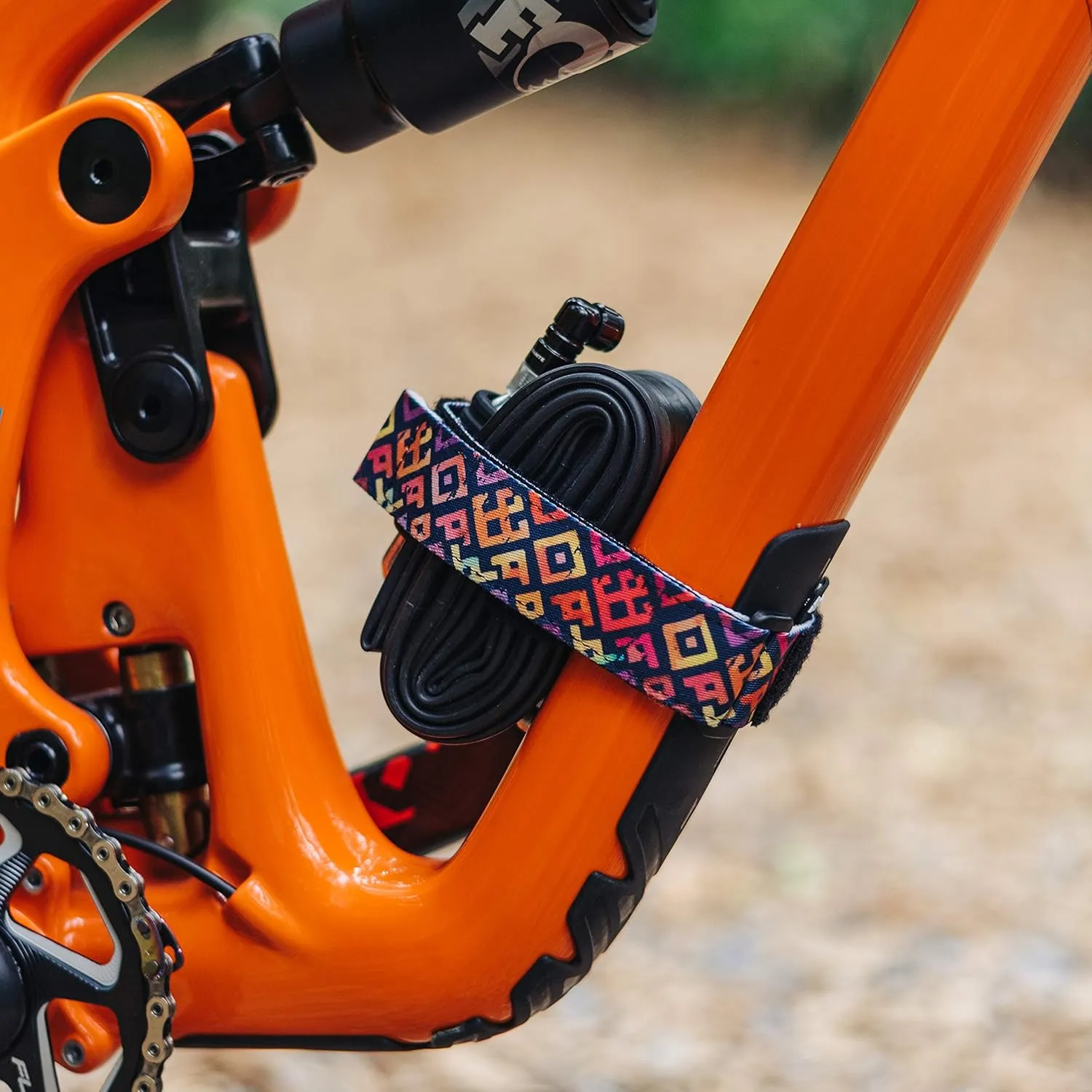Granite Rockband  MTB Frame Carrier Strap for Inner Tubes and Bike Tool Kit, Bike Storage Solution for Attaching Extra Gear on Your Mountain Bike, BMX Bike, Road Bike and Gravel Bike