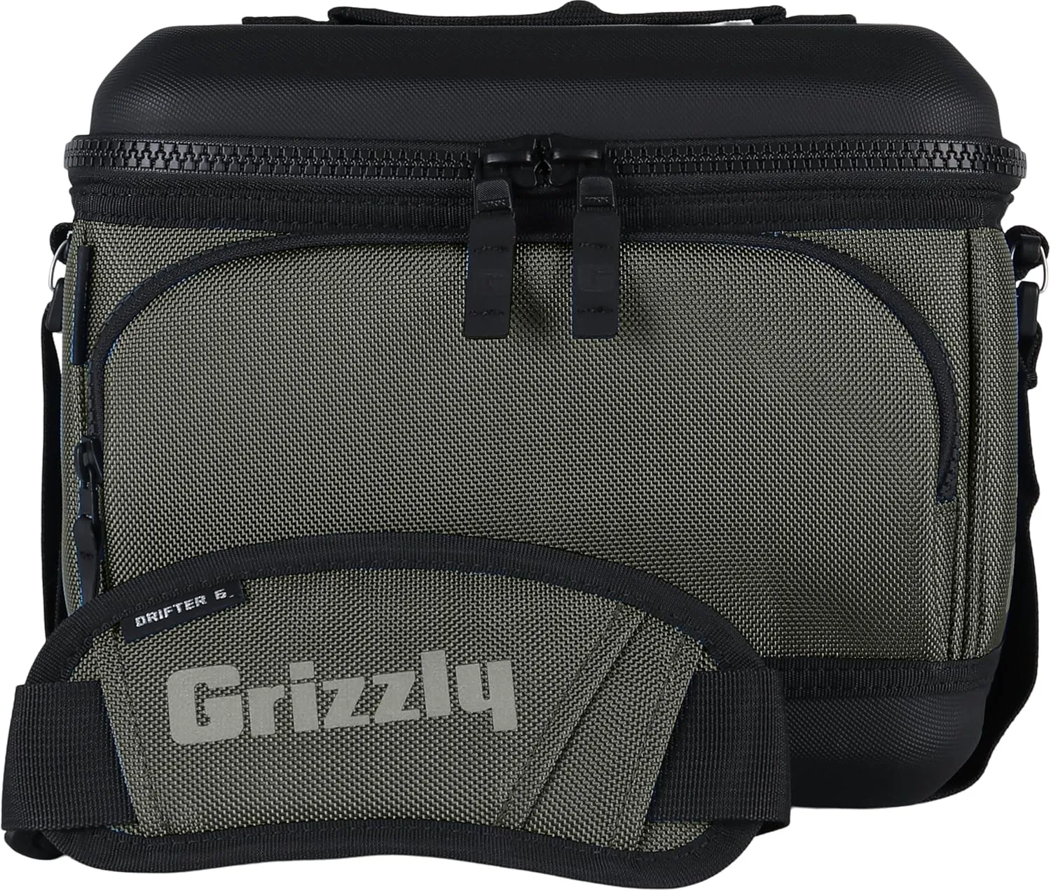 Grizzly Drifter 6-Pack | Flip-top Soft Cooler Bag | Ice Chest for Beach Boat Camping Car Fishing Golf Hiking Hunting Lunch Picnic | Lightweight Portable Insulated Waterproof