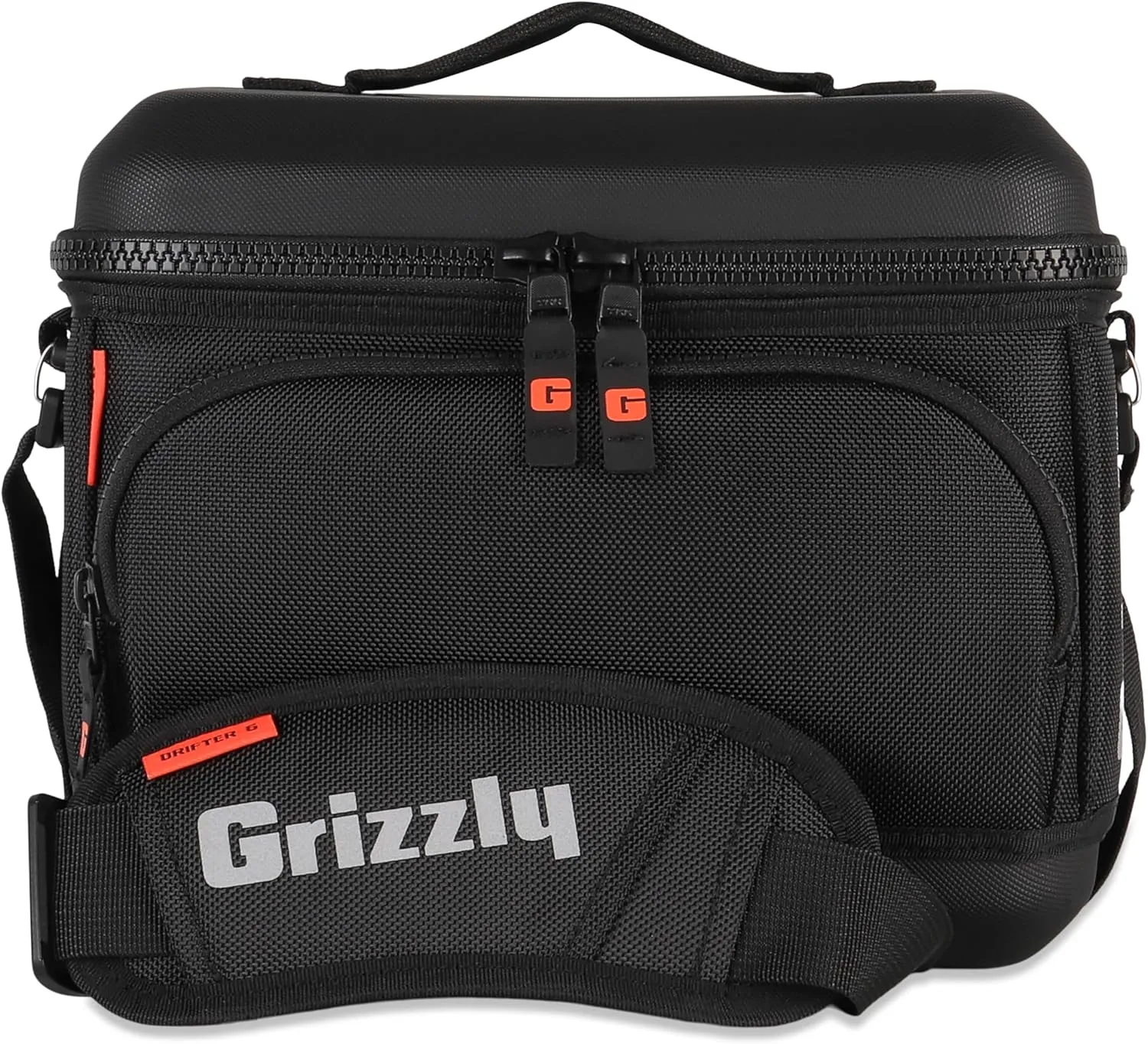 Grizzly Drifter 6-Pack | Flip-top Soft Cooler Bag | Ice Chest for Beach Boat Camping Car Fishing Golf Hiking Hunting Lunch Picnic | Lightweight Portable Insulated Waterproof