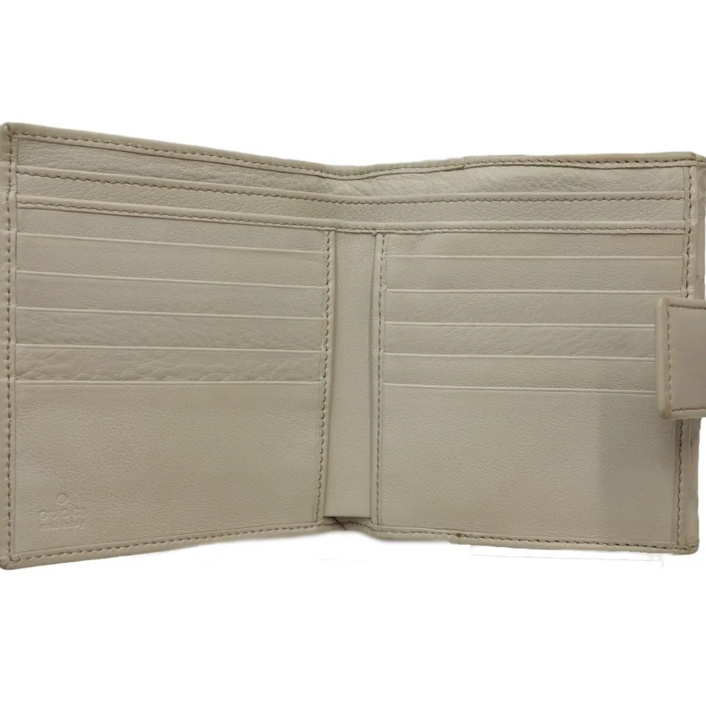 Gucci Leather Bifold Wallet Ivory