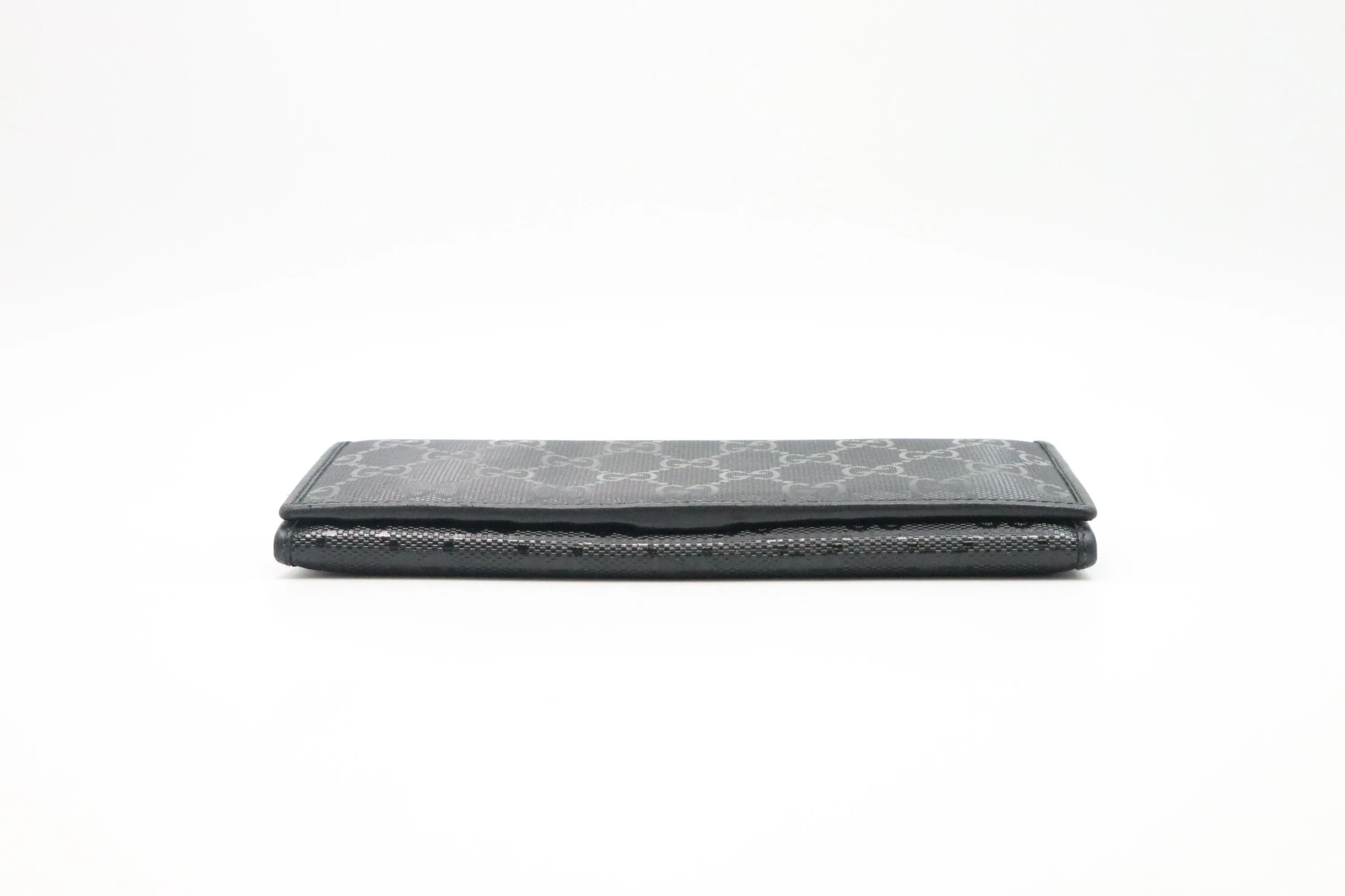 Gucci Long Wallet in Black Imprime Canvas