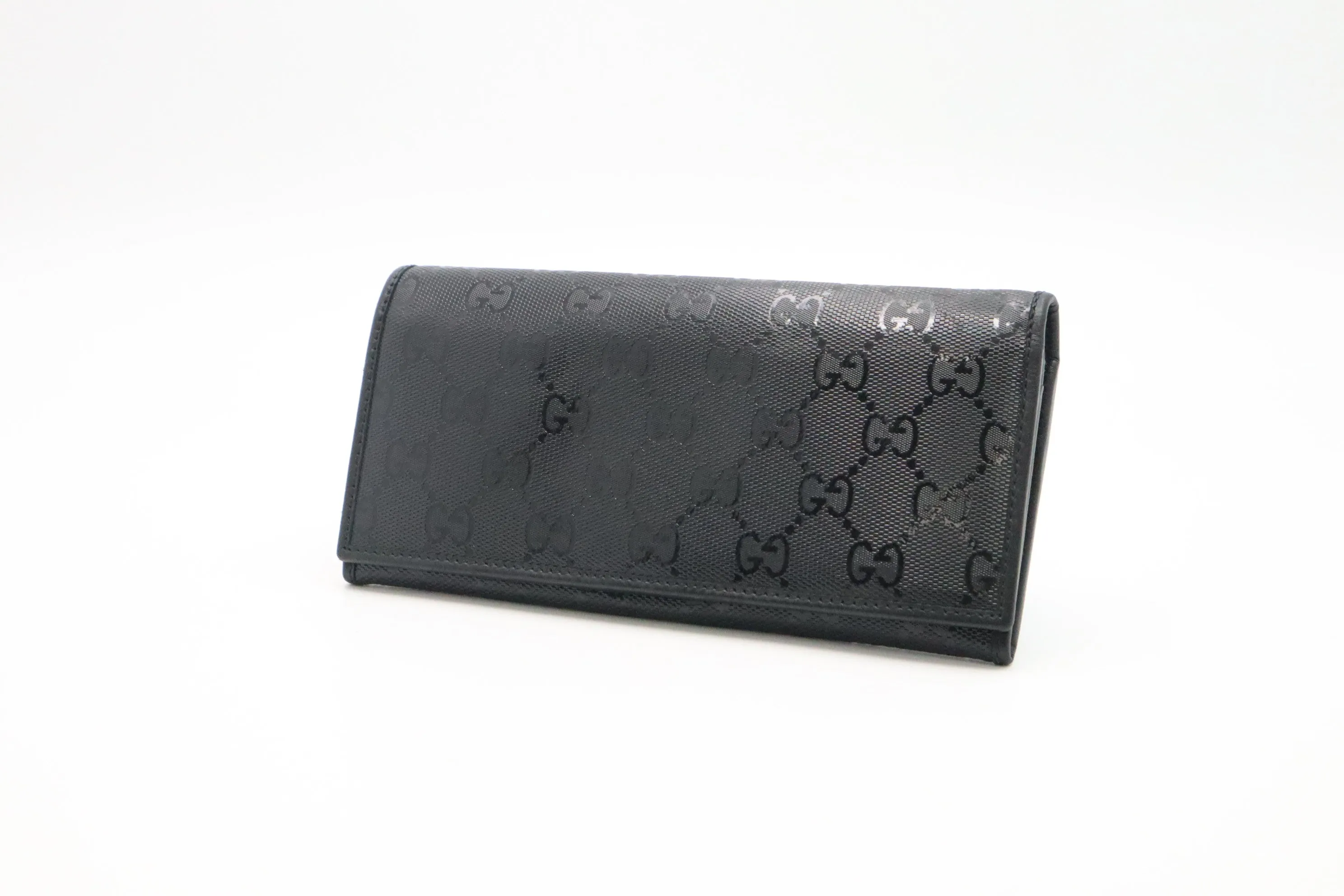 Gucci Long Wallet in Black Imprime Canvas