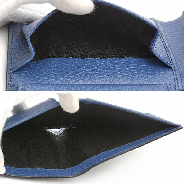 Gucci Men's Interlocking G Bifold Wallet Black Blue 610466