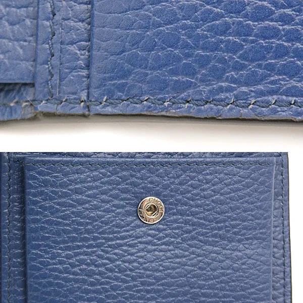 Gucci Men's Interlocking G Bifold Wallet Black Blue 610466