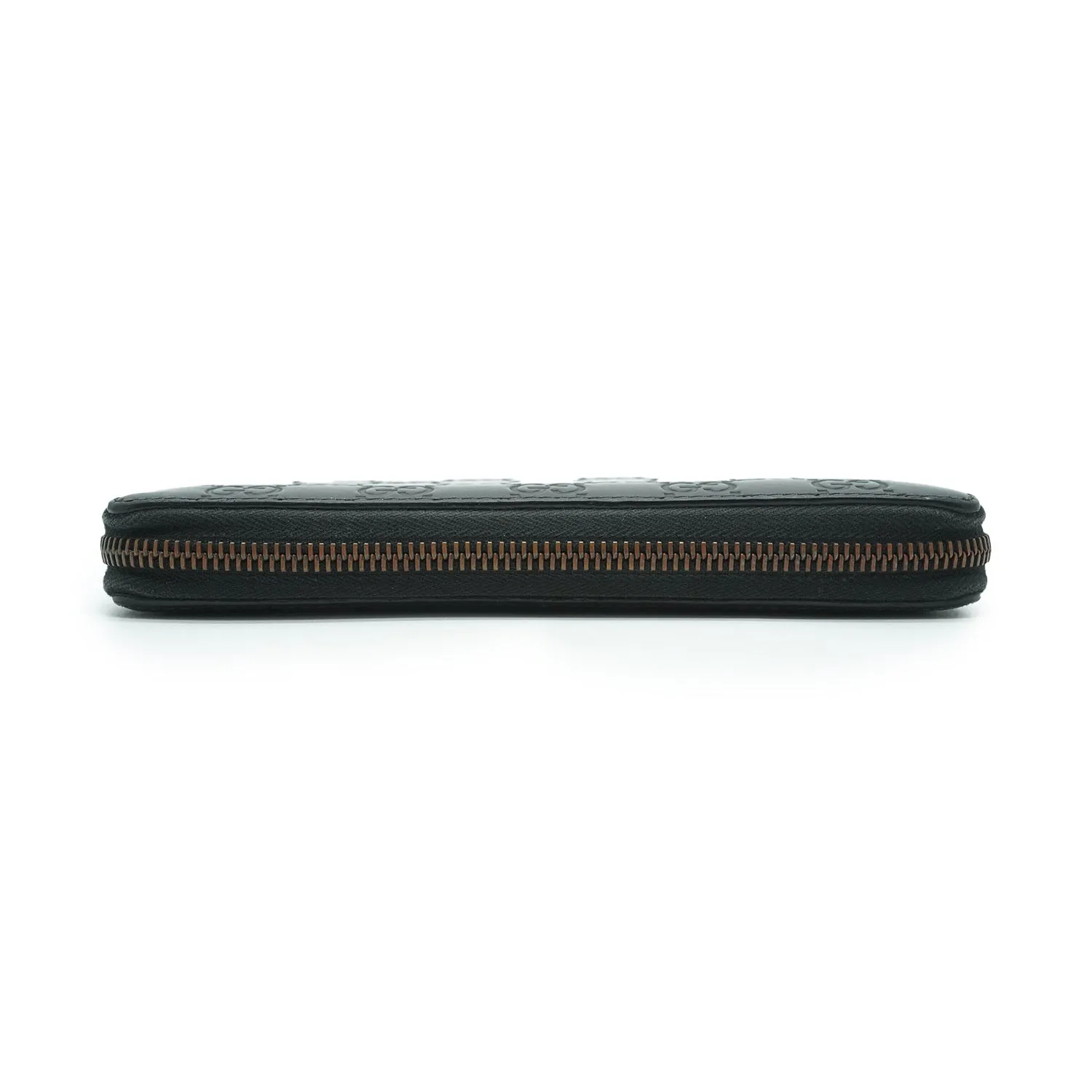 Guccissima Leather Zip Round Long Wallet