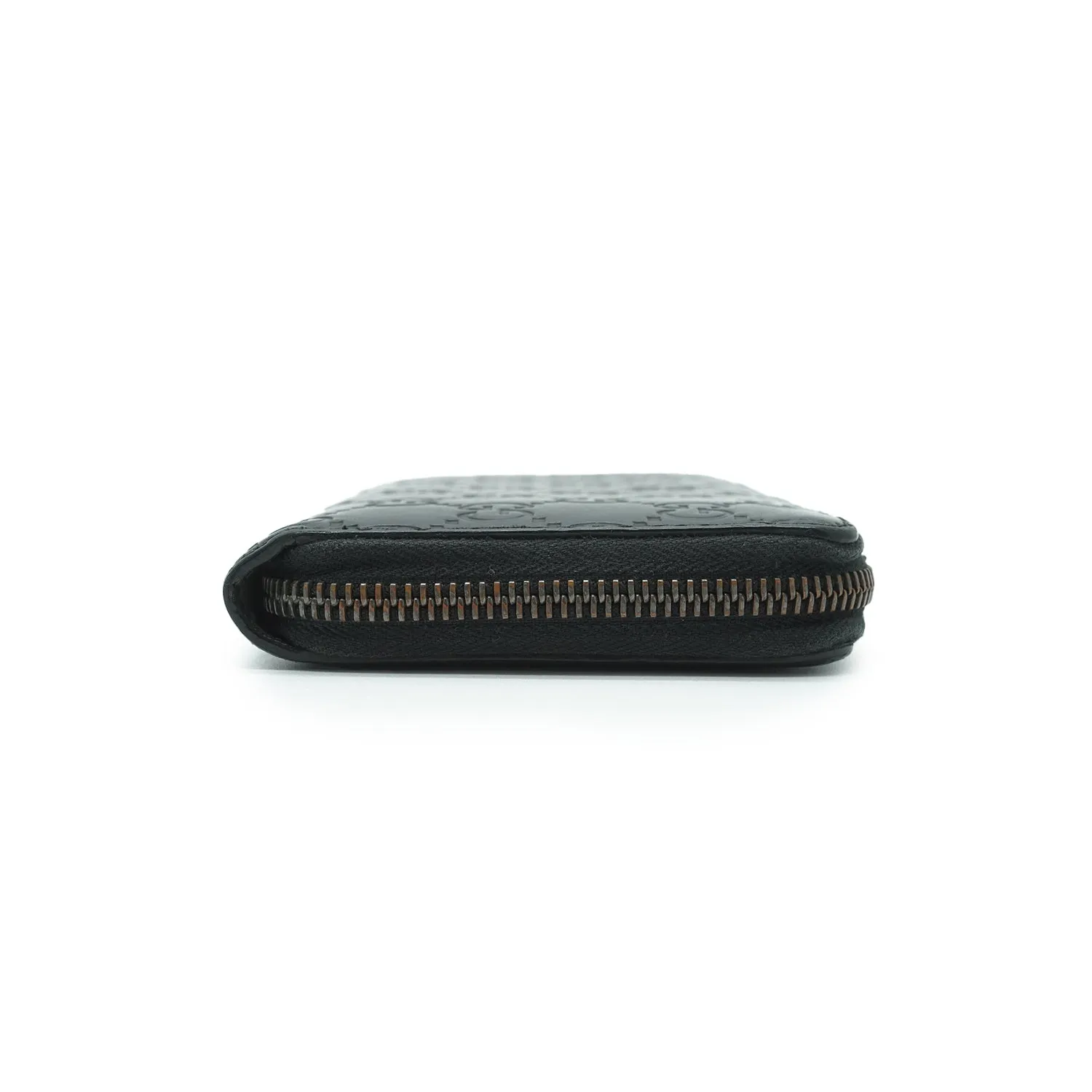 Guccissima Leather Zip Round Long Wallet