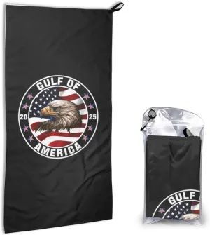 Gulf of America Bath Towels 16x31.5in Microfiber Lightweight Beach Towel Travel Swim Pool Yoga Gym Camping Outdoor Adventures Quick Dry Towel White