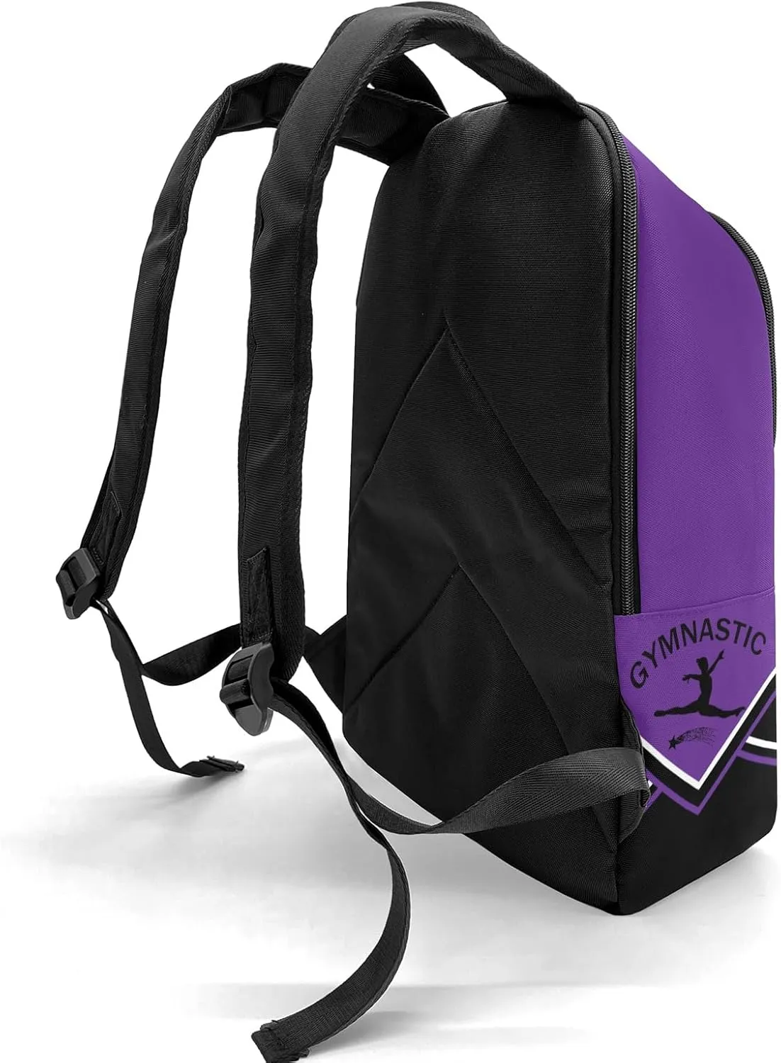 Gymnastic Purple Personalized Backpack for Teen Custom Travel Backpack for Boys Girs Bookbag Casual Bag Name Gift, Design 19, EU5566SS