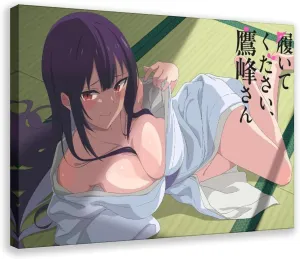 Haite Kudasai，Takamine-san Anime Poster Canvas Poster Wall Art Decor Print Picture Paintings for Living Room Bedroom Decoration Frame:24x36inch(60x90cm)