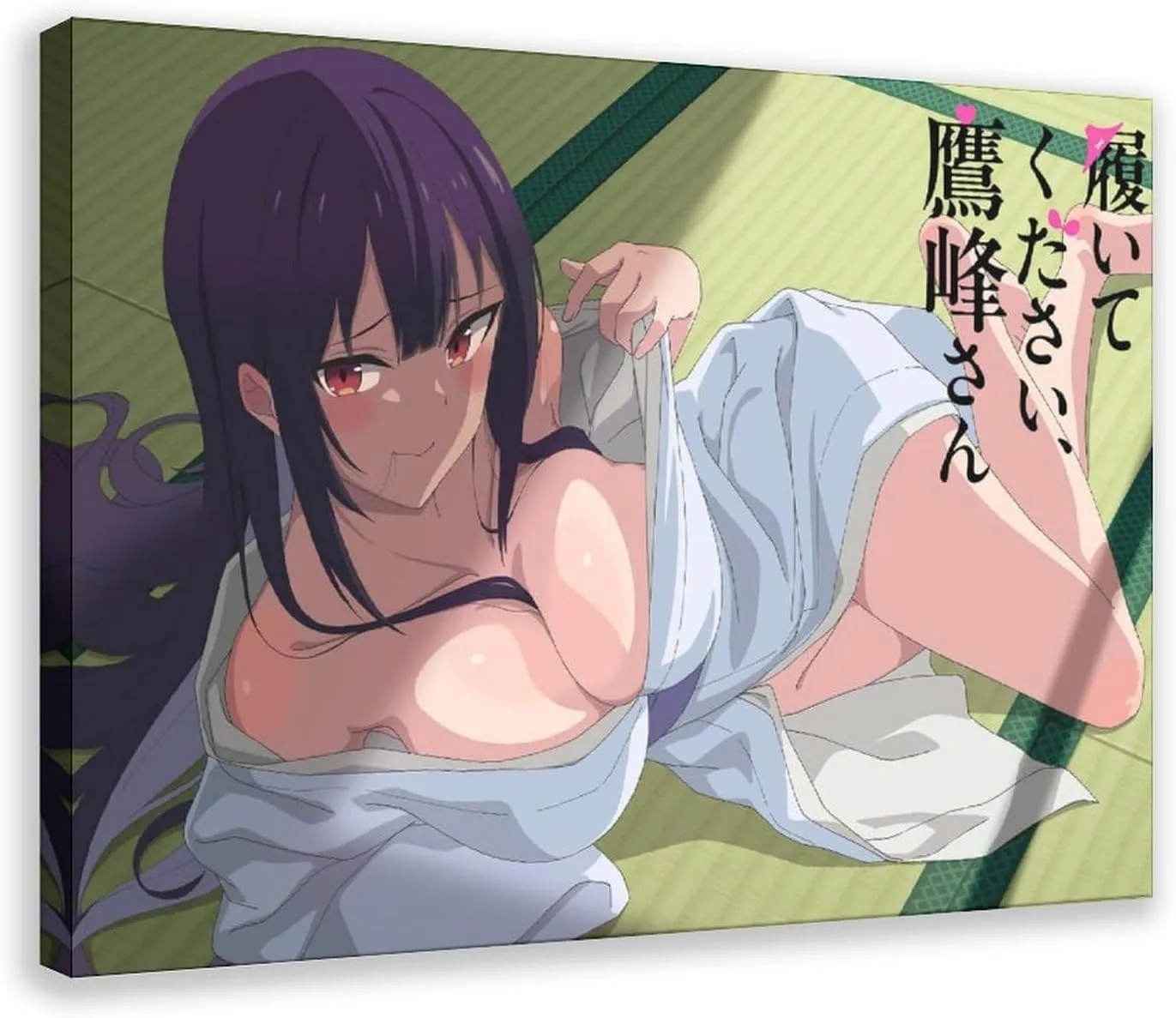 Haite Kudasai，Takamine-san Anime Poster Canvas Poster Wall Art Decor Print Picture Paintings for Living Room Bedroom Decoration Frame:24x36inch(60x90cm)