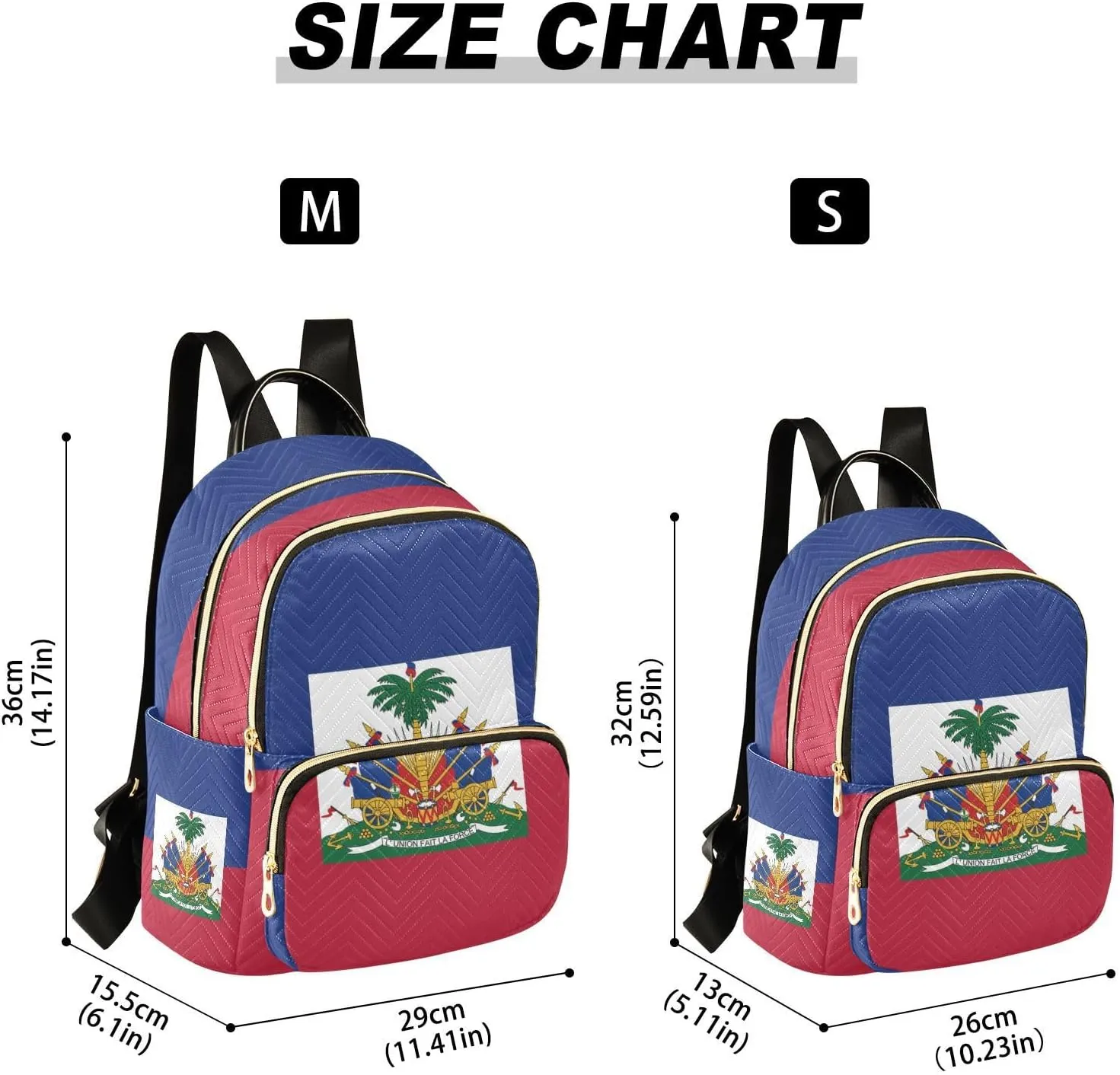 Haiti Flag Mini Backpack for Women, Travel Backpack Purse Daypack Shoulder Bag for Ladies