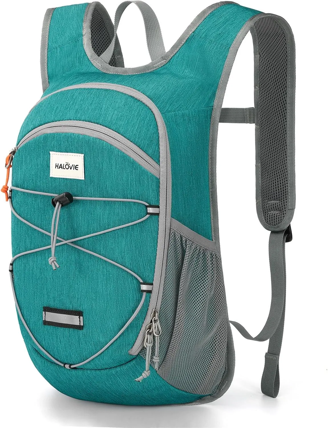 HALOVIE 15L Foldable Hiking Backpack Lightweight Travel Daypack Shoulder Pocket with Chest Strap Small Packable Pack for Walking Women Men (Cyan)