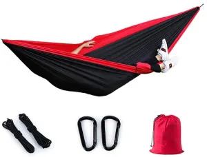 Hammock Camping Hammock Double & Single Portable Hammocks Lightweight Nylon Parachute Hammocks for Backpacking, Travel, Beach, Backyard, Patio, Hiking Swing