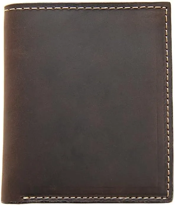Handmade Vintage Wallet Men's Short Cowhide Money Clip Genuine Men's Leather Wallet