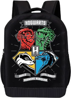 Harry Potter Backpack for School | Kids Travel Backpack School Backpack | Kids Backpack for Boys, Girls, Toddlers Unisex (Hogwarts Houses)