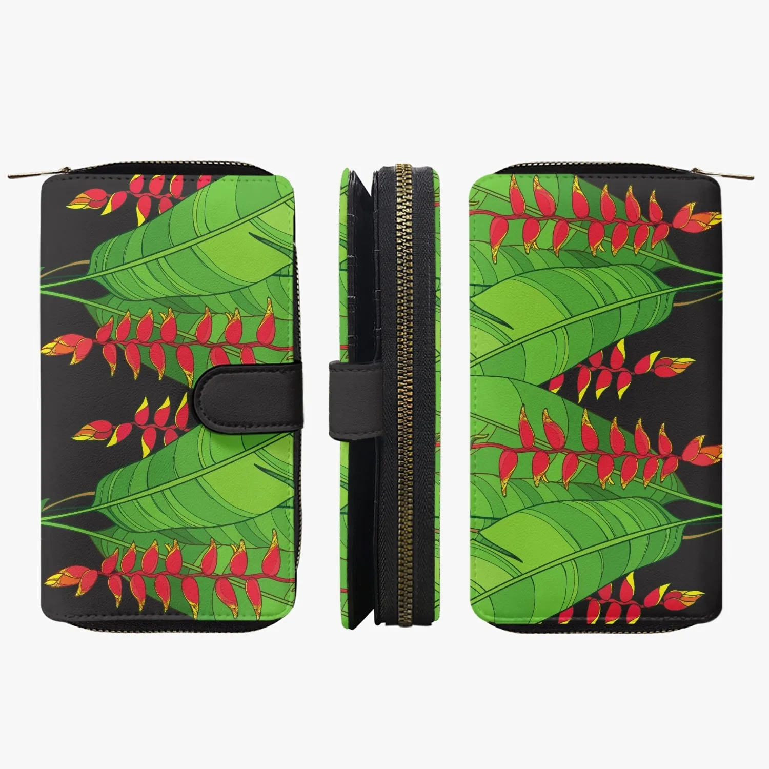 Heliconia- Leather Wallet