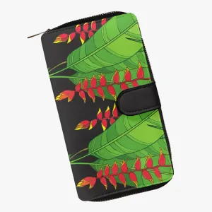 Heliconia- Leather Wallet