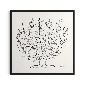 Henri Matisse 'Le Platane' Canvas Wall Art | Black & White Minimalist Poster Print | Abstract Expressionist Art for Modern Home & Office Decor