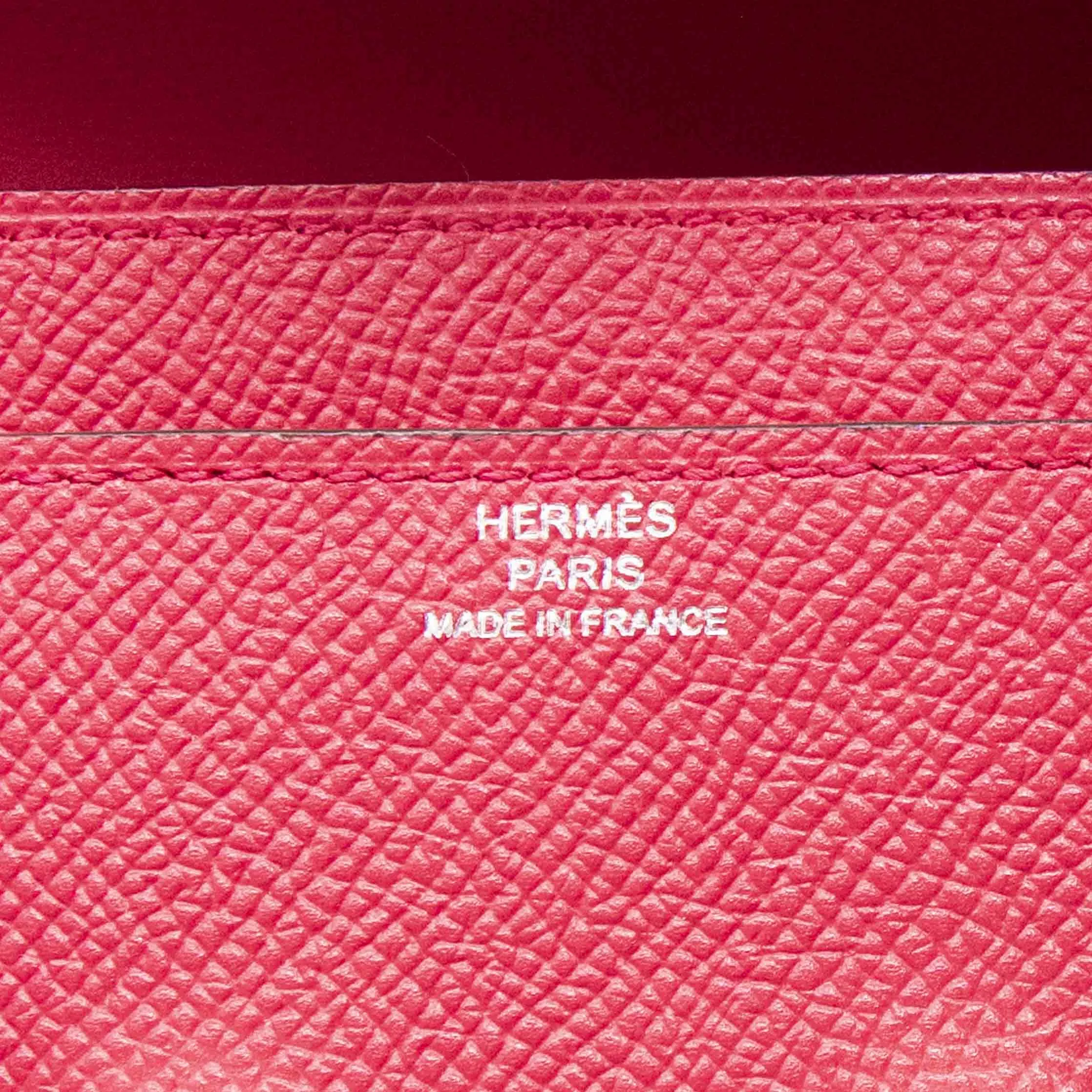 Hermes Rose Extreme Long  Constance Wallet