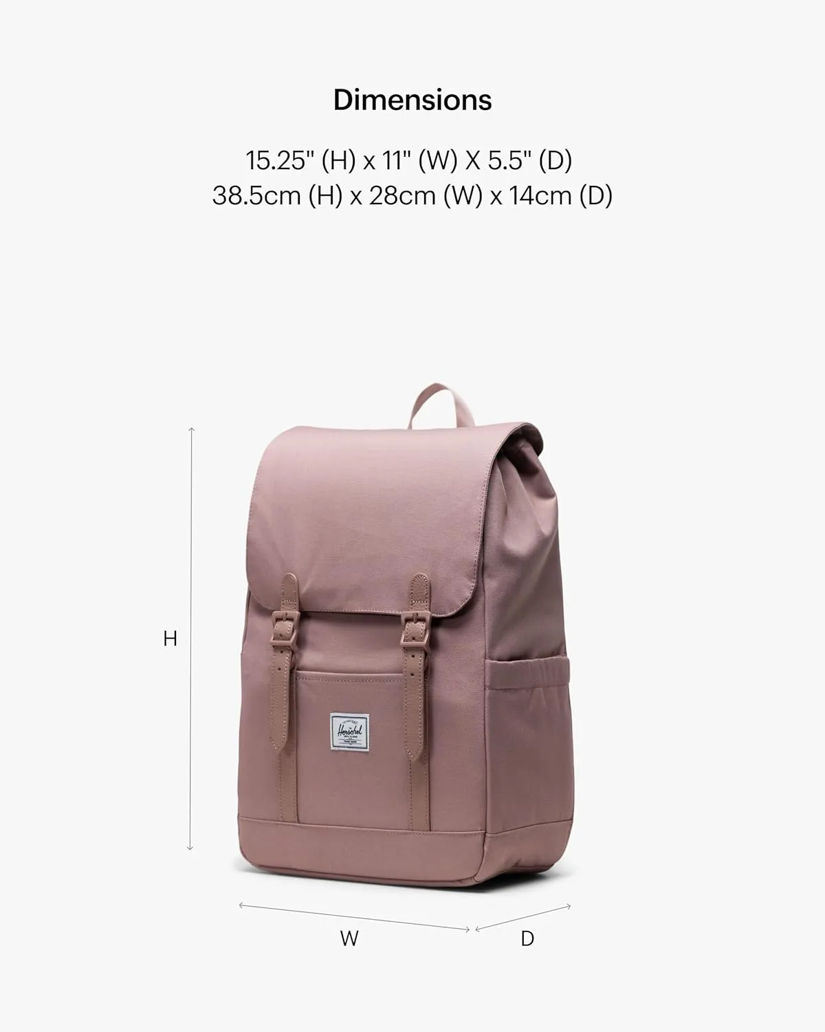 Herschel Supply Co. Retreat Backpack, Ash Rose, Small-17L