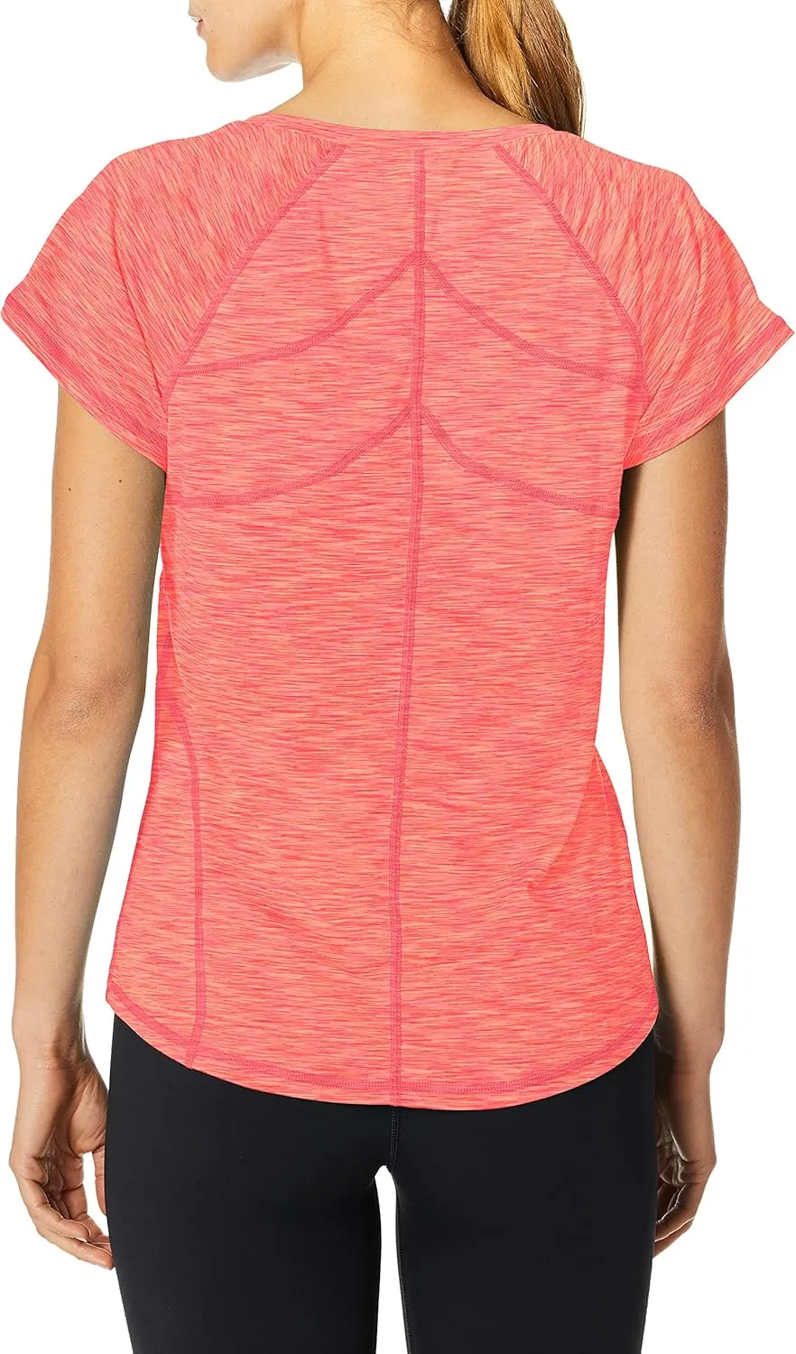 HI-TEC Women's Blinn Space Dye Short Sleeve Active Tee Shirt