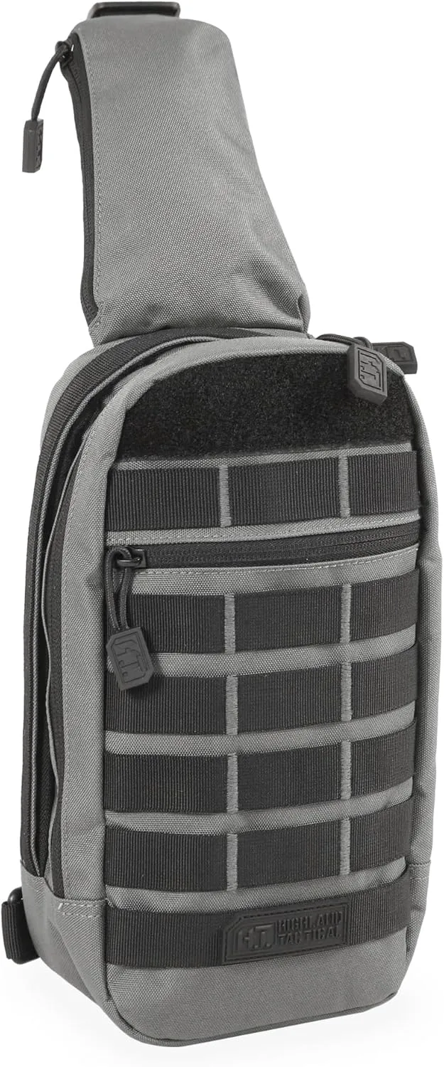 Highland Tactical Expo Sling Bag, Charcoal/Black