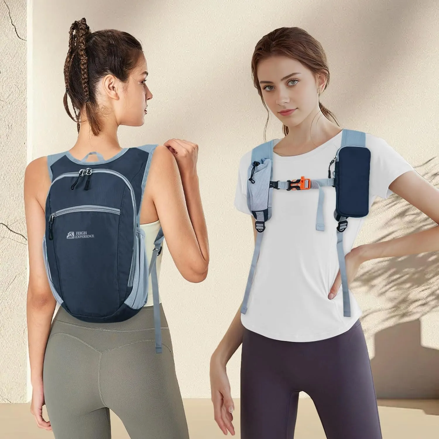 Hiking Backpack 10L/15L Small Daypack Lightweight Packable Travel Foldable Water Resistan for Women Men (Gray, 15L)