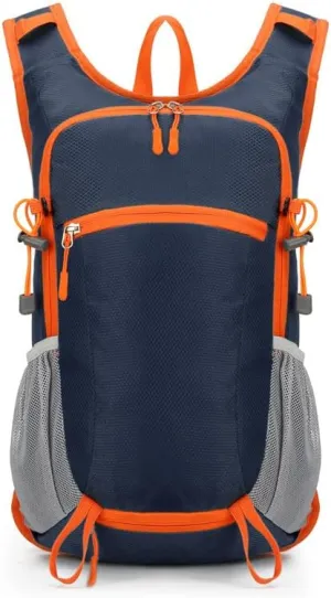 Hiking Backpack 20L Lightweight Outdoor Daypack Waterproof Wear Resistant Cycling Travel Bag Large Capacity for Trekking Use (Blue)