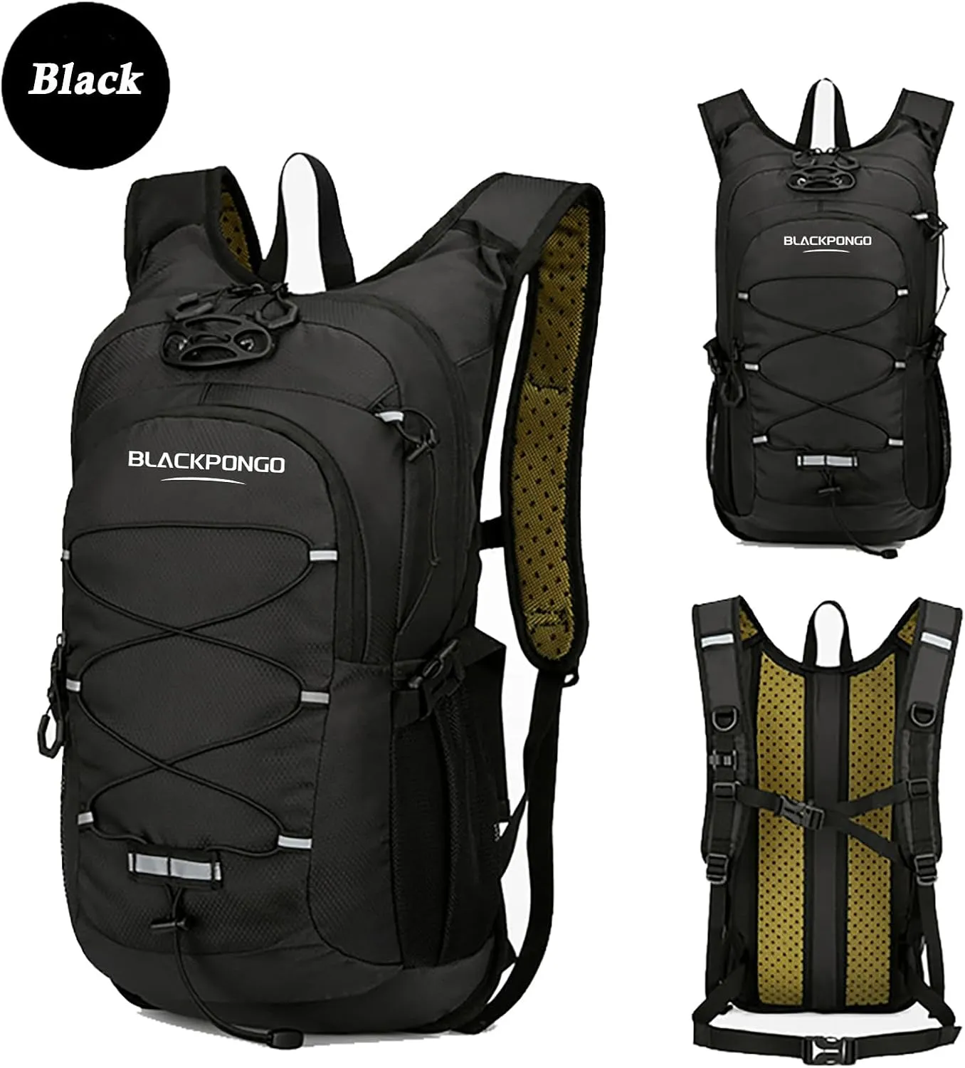 Hiking Backpack 35L Packable Lightweight Camping Backpack Men Women Waterproof Hiking Daypack Outdoor Travel Daypack (Black)