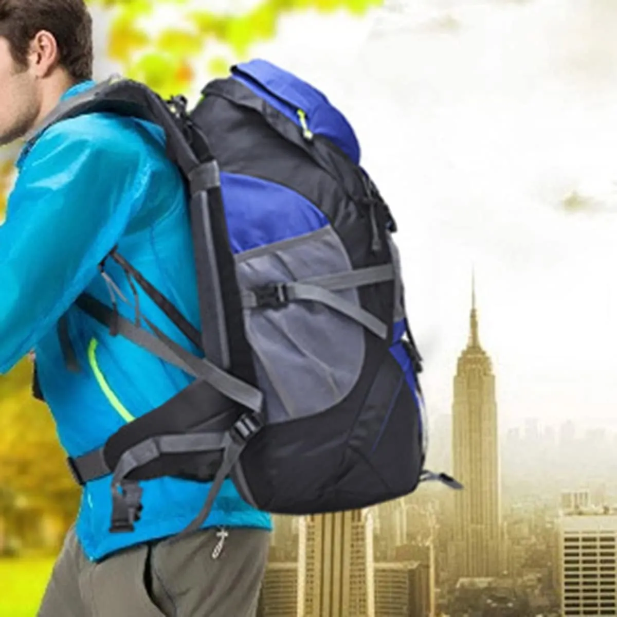 Hiking Backpack 50L Climbing Camping Backpack Large Rucksack for Trekking Travel Outdoor Sport