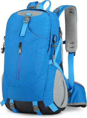 Hiking Backpack for Men and Women, Travel, Sport Outdoor, Lightweight Back Pack, Camping, Bag, waterproof, 40L.(Blue)