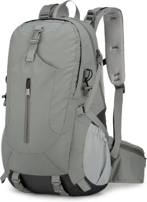 Hiking Backpack for Men and Women, Travel, Sport Outdoor, Lightweight Back Pack, Camping, Bag, waterproof, 40L.(Grey)