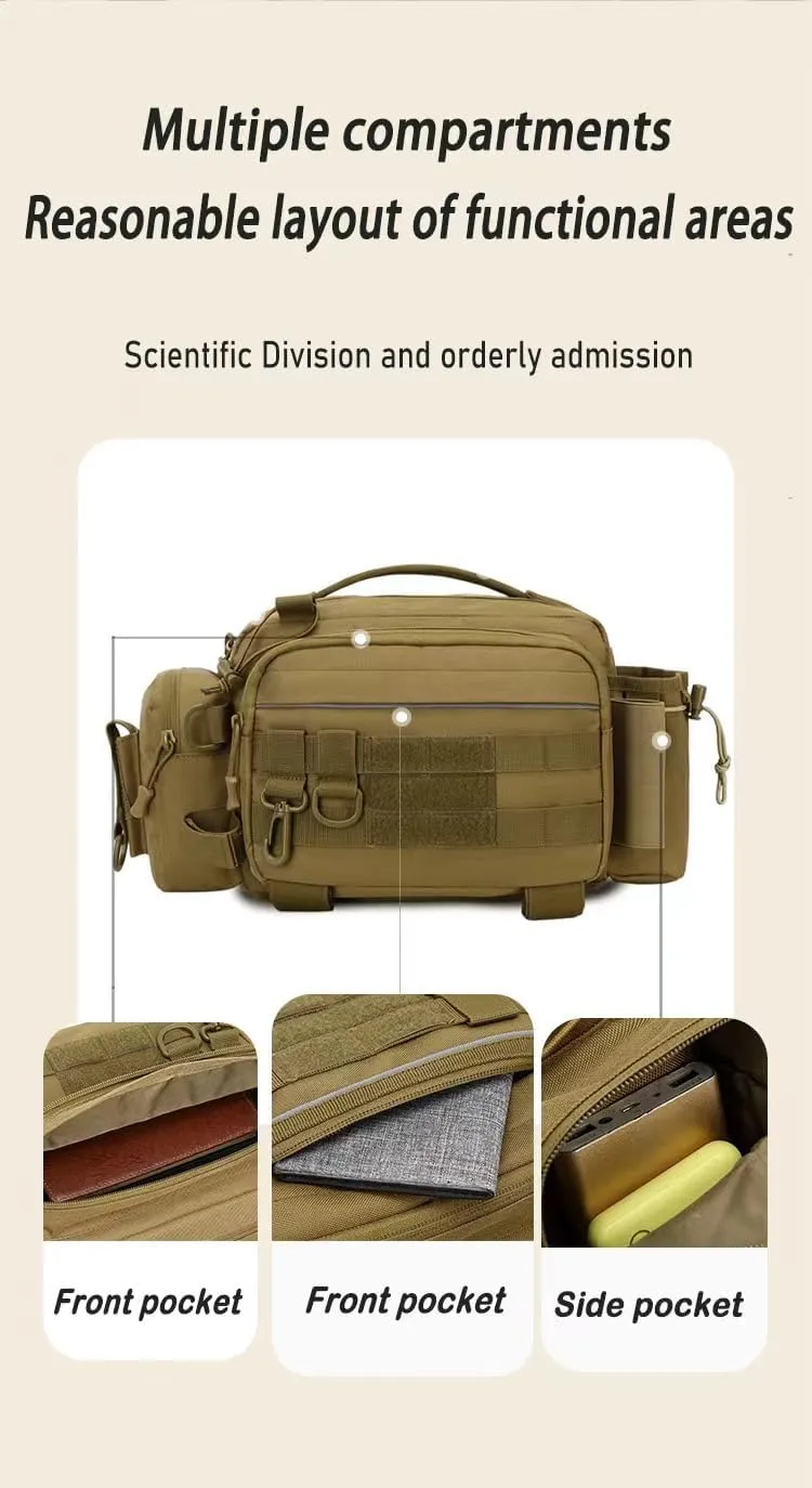Hiking Backpack Lightweight Outdoor Day Pack for Men and Women Durable Waterproof Travel Backpack (Light Brown, 7.87 Inches)