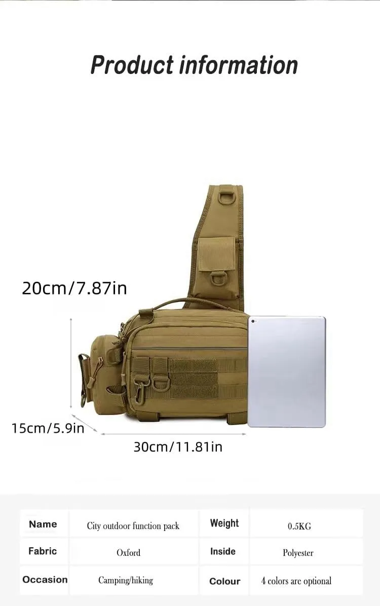 Hiking Backpack Lightweight Outdoor Day Pack for Men and Women Durable Waterproof Travel Backpack (Light Brown, 7.87 Inches)