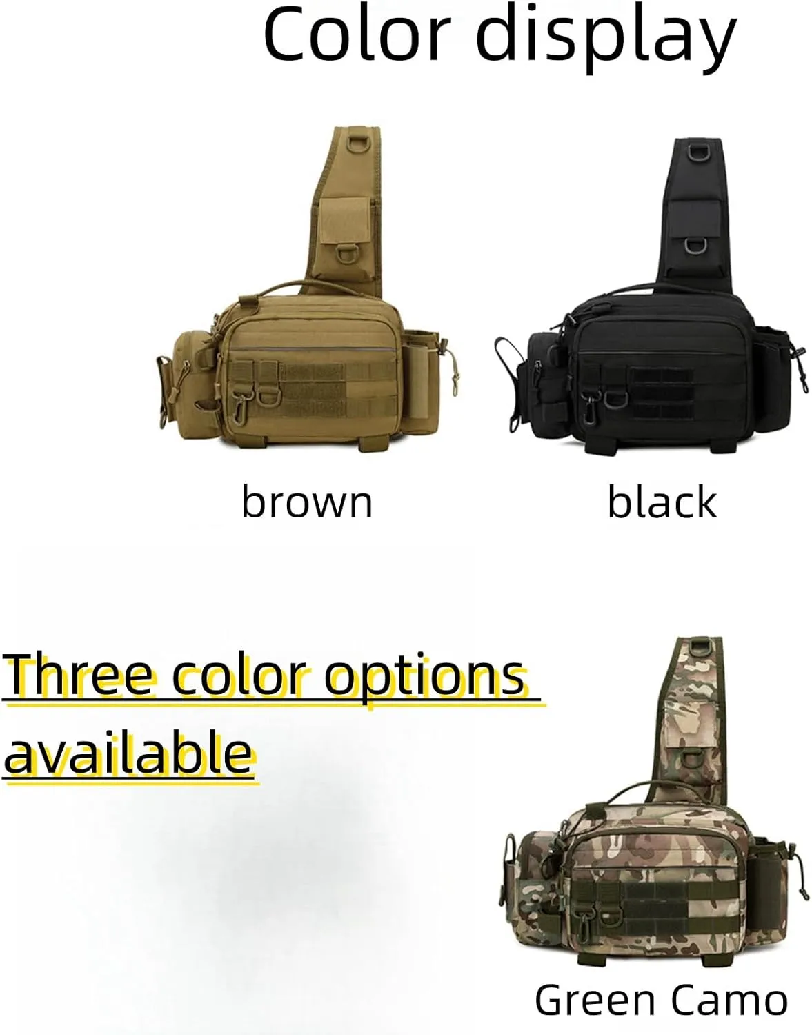 Hiking Backpack Lightweight Outdoor Day Pack for Men and Women Durable Waterproof Travel Backpack (Light Brown, 7.87 Inches)