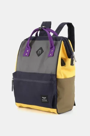 Himawari Waterproof Backpack with External USB Port and Contrast Design