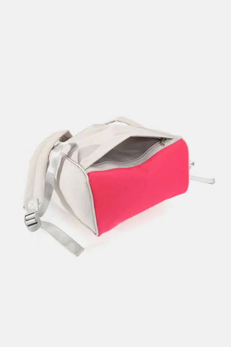 Himawari Waterproof Backpack with External USB Port and Contrast Design