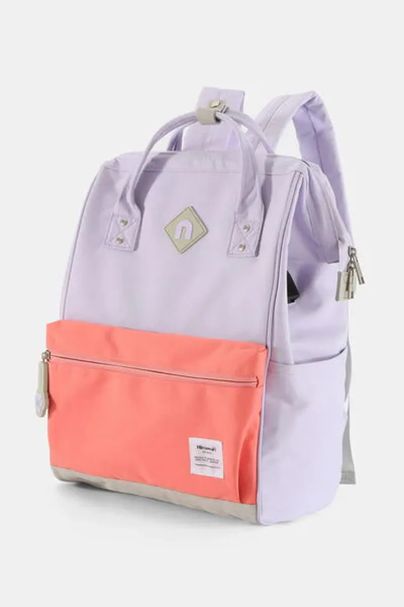 Himawari Waterproof Backpack with External USB Port and Contrast Design