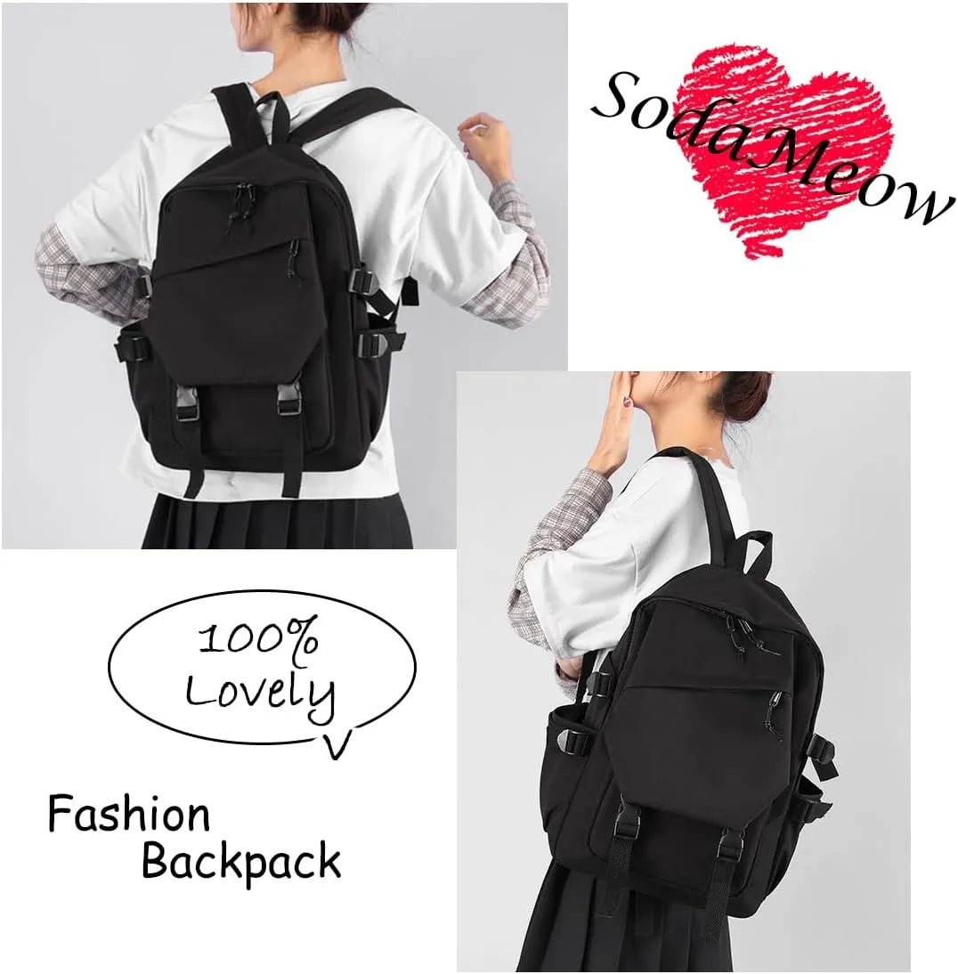 Honkai Star Rail Backpack Women Men Unisex Robin Rucksack Firefly Black Bag HSR Kawaii Anime Backpack (Black-Boothill)