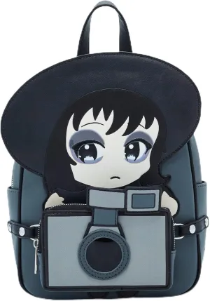 Hot Topic Beetlejuice Chibi Lydia Camera Mini Backpack GREY NONE