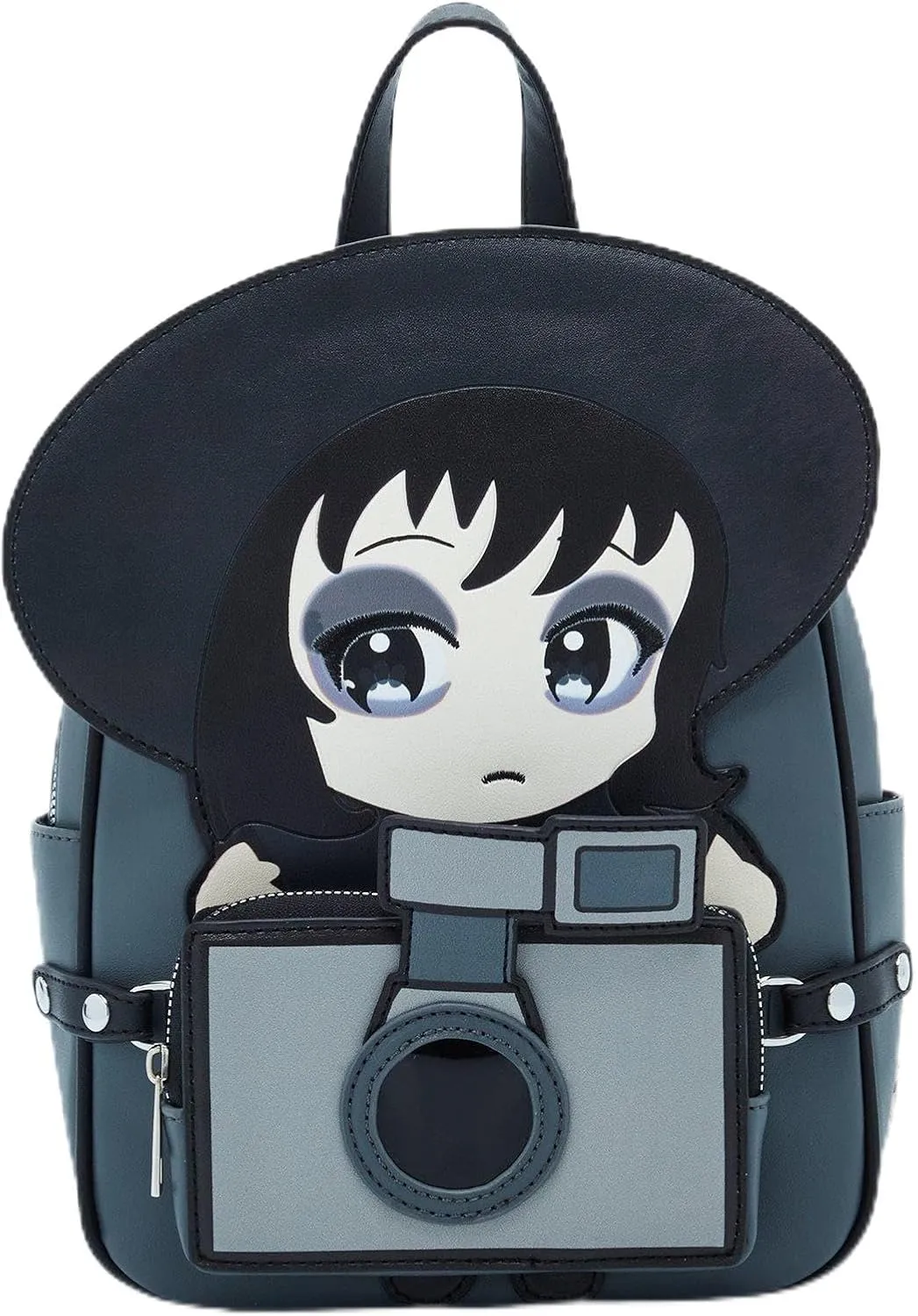 Hot Topic Beetlejuice Chibi Lydia Camera Mini Backpack GREY NONE