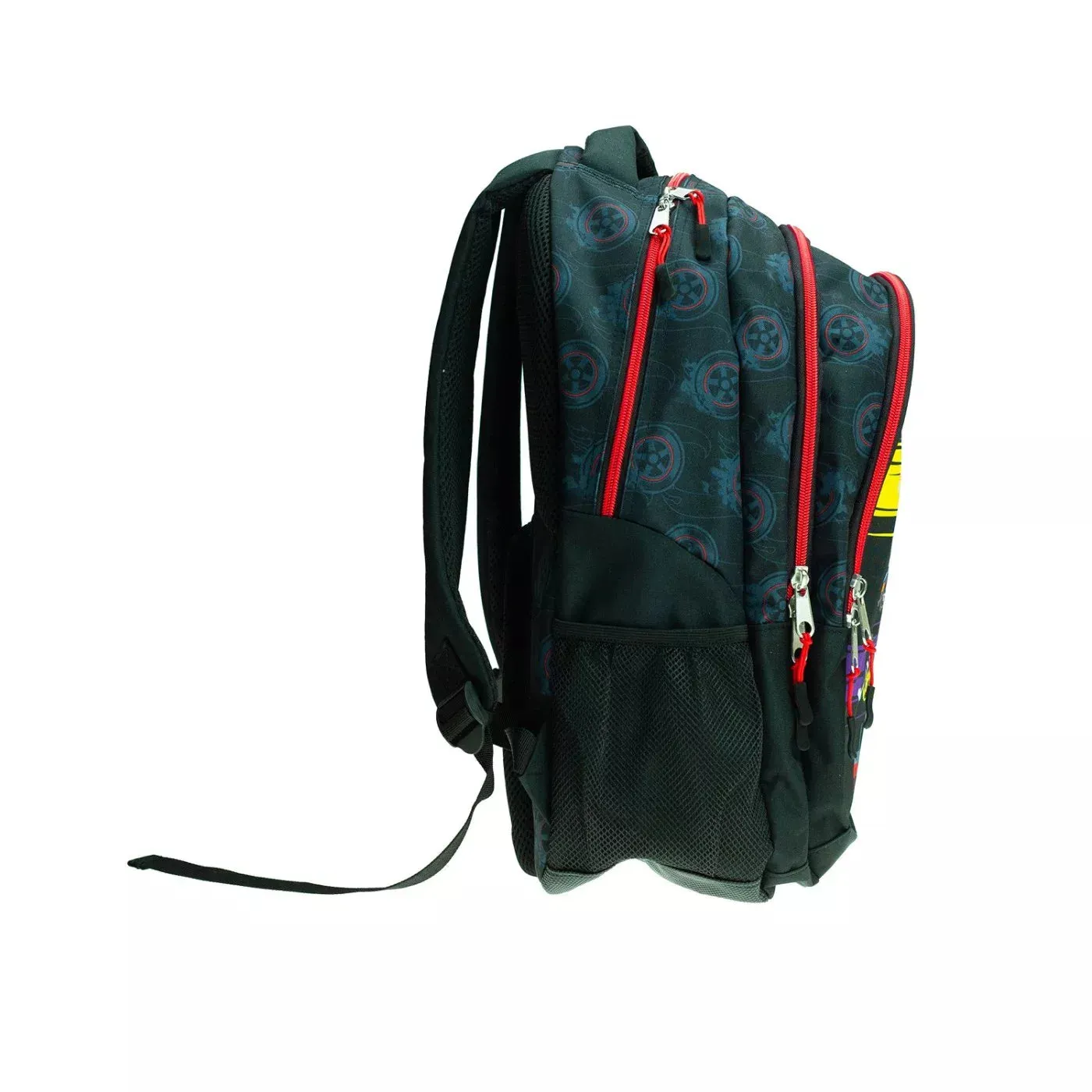 Hot Wheels Backpack 3 Zip Fit A4