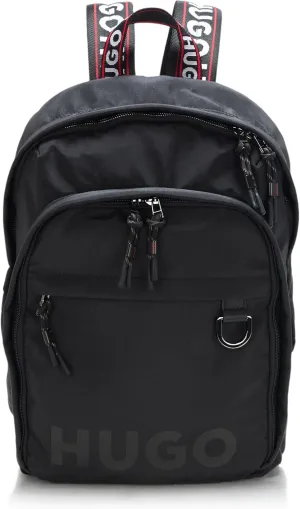 HUGO Quentyn Multipocketed Backpack, black jade, PCE.