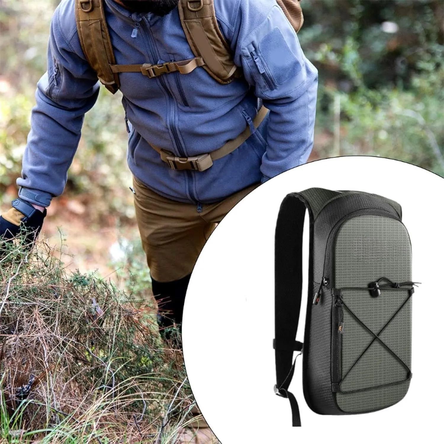 Hydration Backpack,Portable for Women Men,Water Bag,Daypack Hiking Water Backpack for Traveling Camping Climbing Backpacking