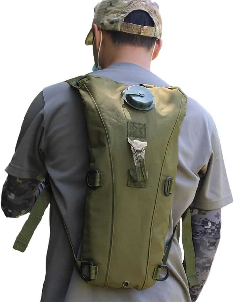 Hydration Pack Hiking Water Backpack with 3L Water Bladder, Adjustable Water Storage Reservoir Bag Men Women Running Vest for Hiking Running Cycling Climbing Camping
