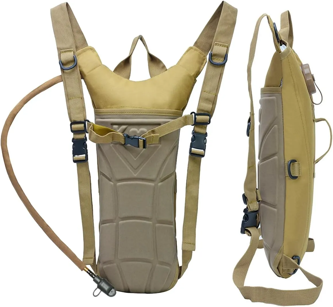 Hydration Pack Hiking Water Backpack with 3L Water Bladder, Adjustable Water Storage Reservoir Bag Men Women Running Vest for Hiking Running Cycling Climbing Camping