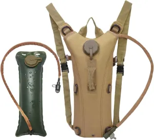 Hydration Pack Hiking Water Backpack with 3L Water Bladder, Adjustable Water Storage Reservoir Bag Men Women Running Vest for Hiking Running Cycling Climbing Camping