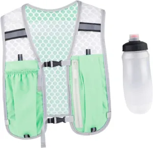 Hydration Vest Pack Running Backpack Lightweight Breathable Outdoor with 550ml Soft Bottle Sport Bag for Camping Race Cycling Trail